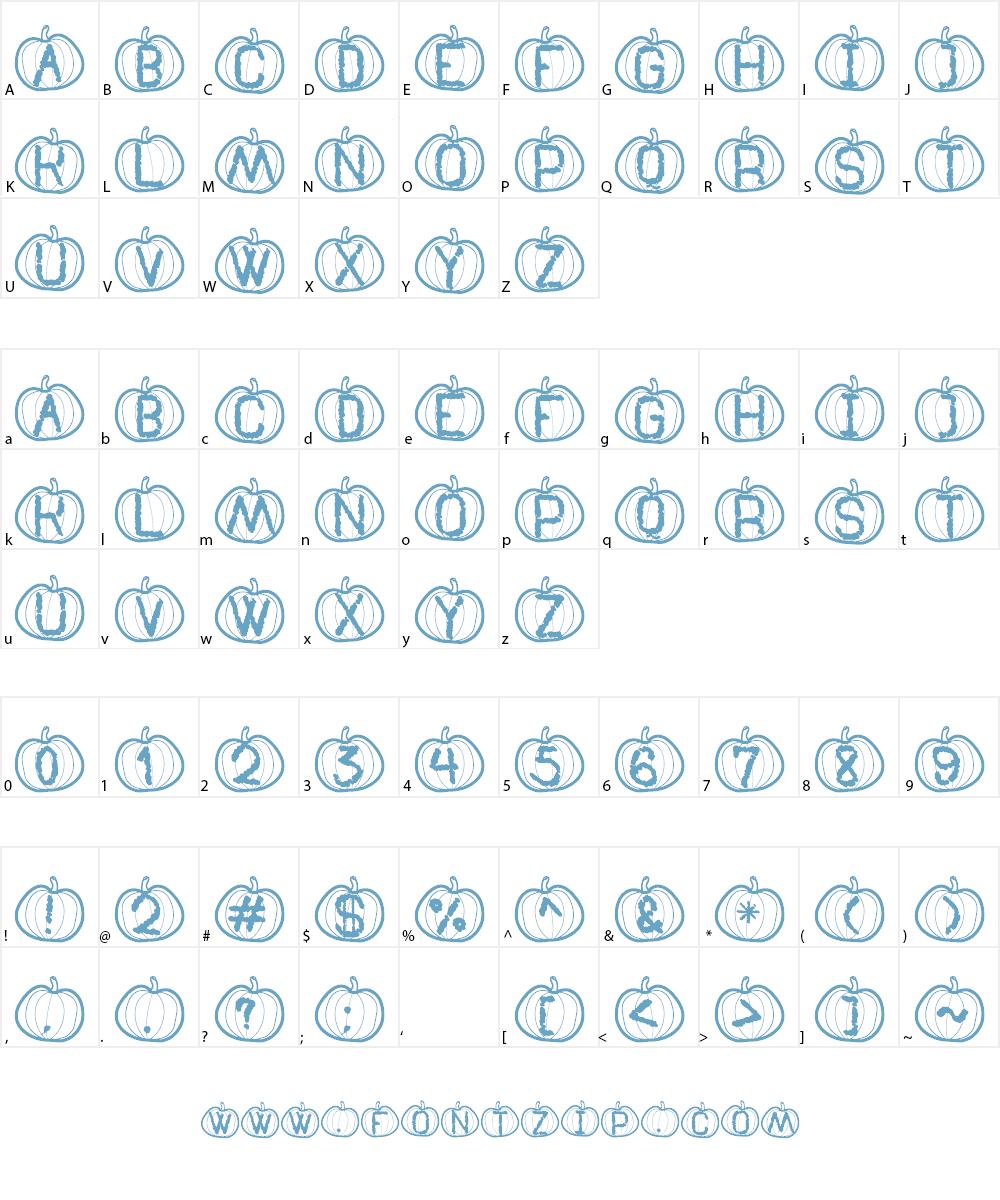 Pumpkin Halloween St Font Character